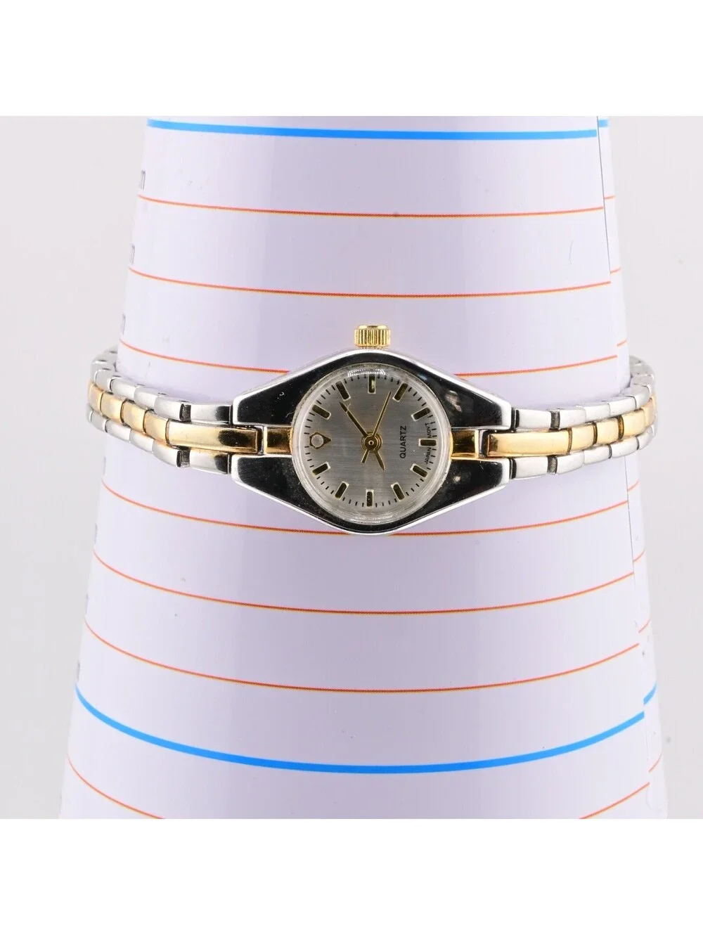 Unbranded Women Watch Silver Gold Stainless Steel. NEEDS NEW BATTERY